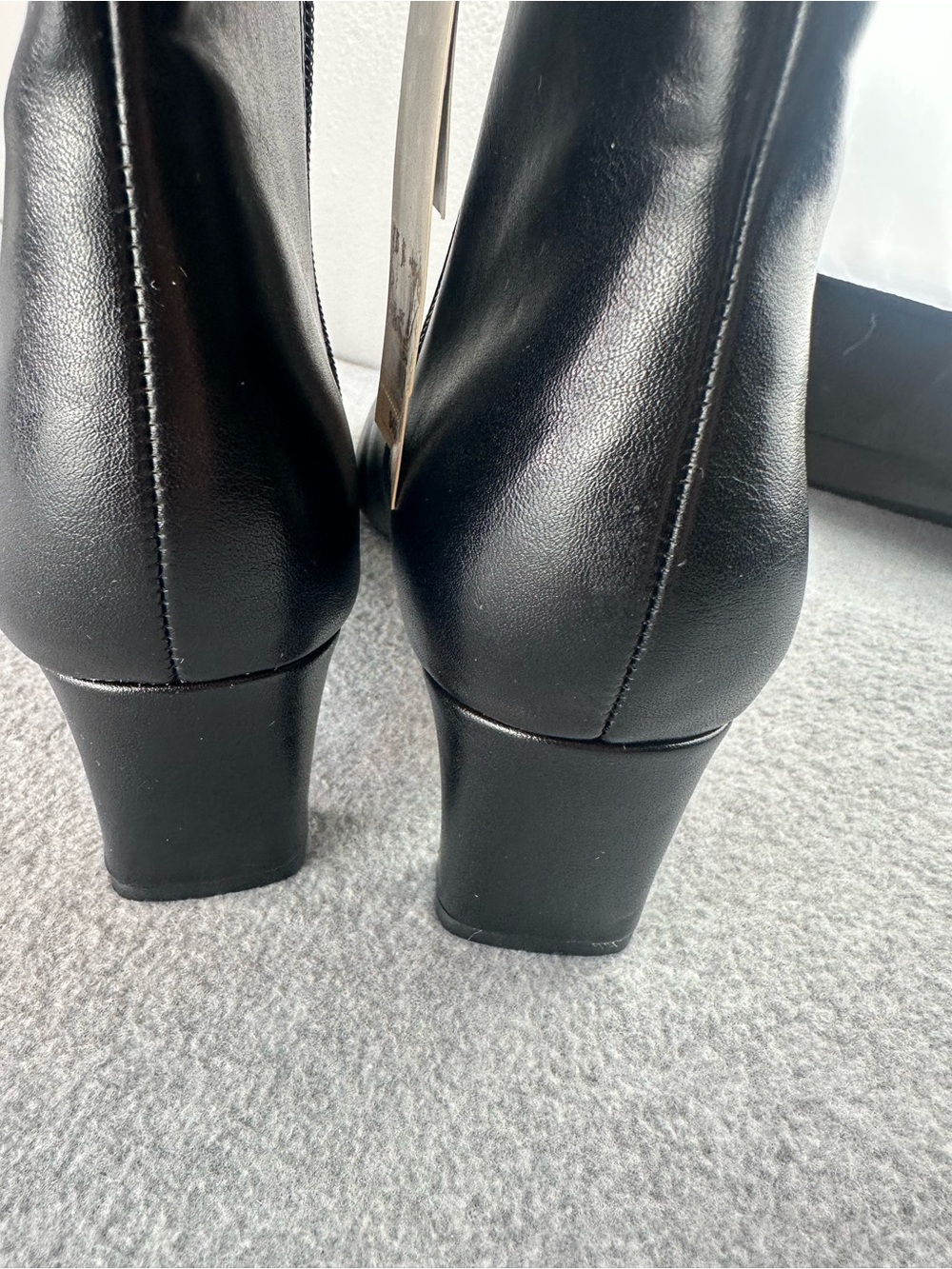 New A New Day Tigris Black Kitten Heel Ankle Boots Womens Size 9.5 Faux Leather - Picture 6 of 12
